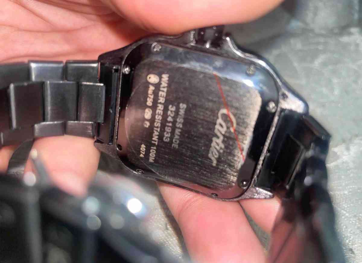 Cartier Santos de Cartier Mens Wristwatch Steel Silver With - Cleveland, Ohio - FleaMarketBay