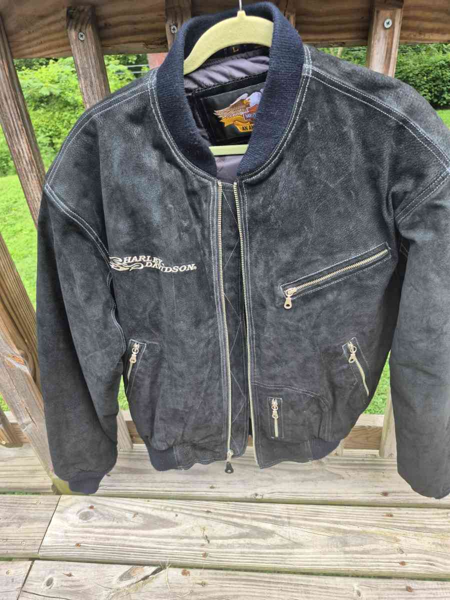 Harley Davidson Suede Jacket - Carthage, Tennessee - FleaMarketBay