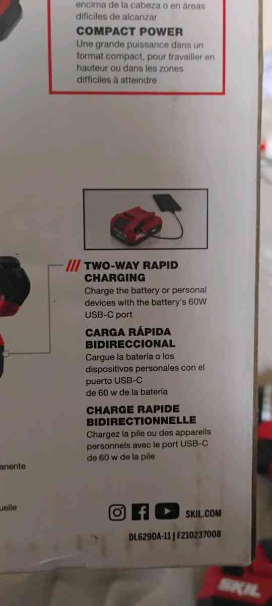 SKIL PWR CORE 12volt 12in Keyless Brushless Cordless - San Bernardino, California - FleaMarketBay