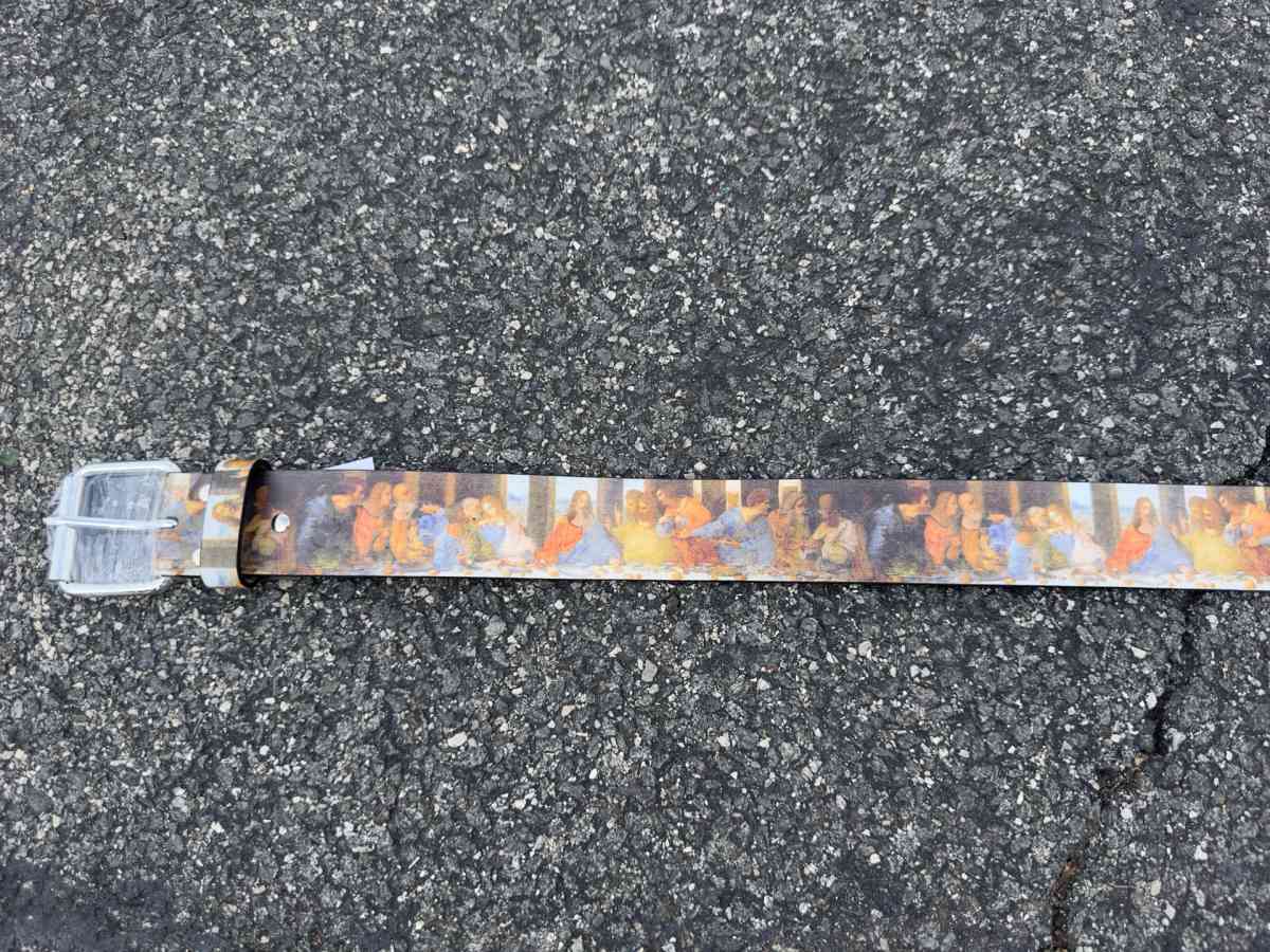 Supreme Last Supper Leather Belt Multicolor - Brooklyn, New York - FleaMarketBay
