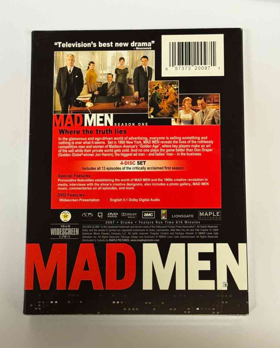 MADMEN Season 1 2 3 4 5 - Naples, Florida - FleaMarketBay