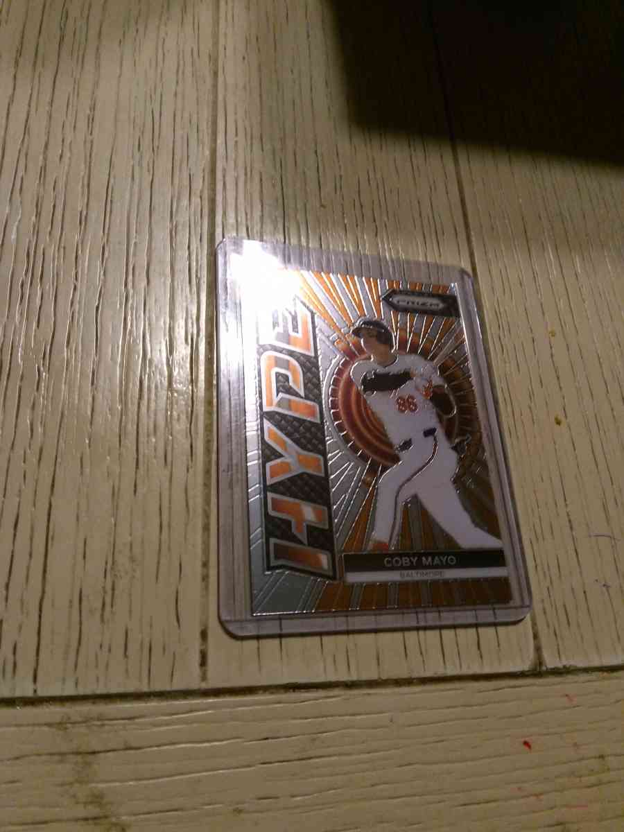2025 prizm MLB hype insert of Coby Mayo - Milwaukee, Wisconsin