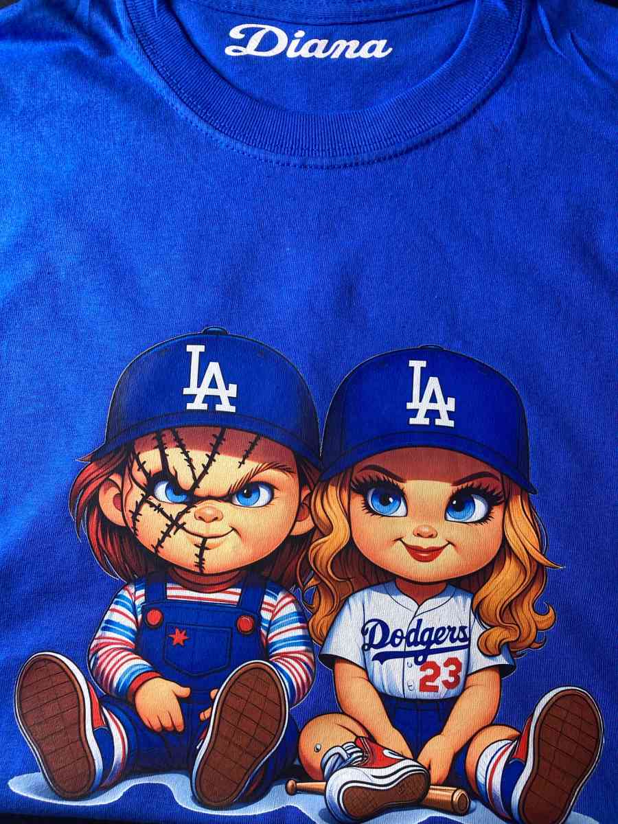 chuky and Tiffany dodgers shirt - Las Vegas, Nevada - FleaMarketBay