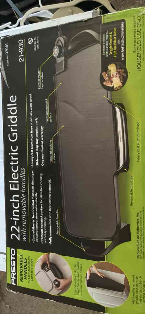 22 inch electric griddle - Virginia Beach, Virginia