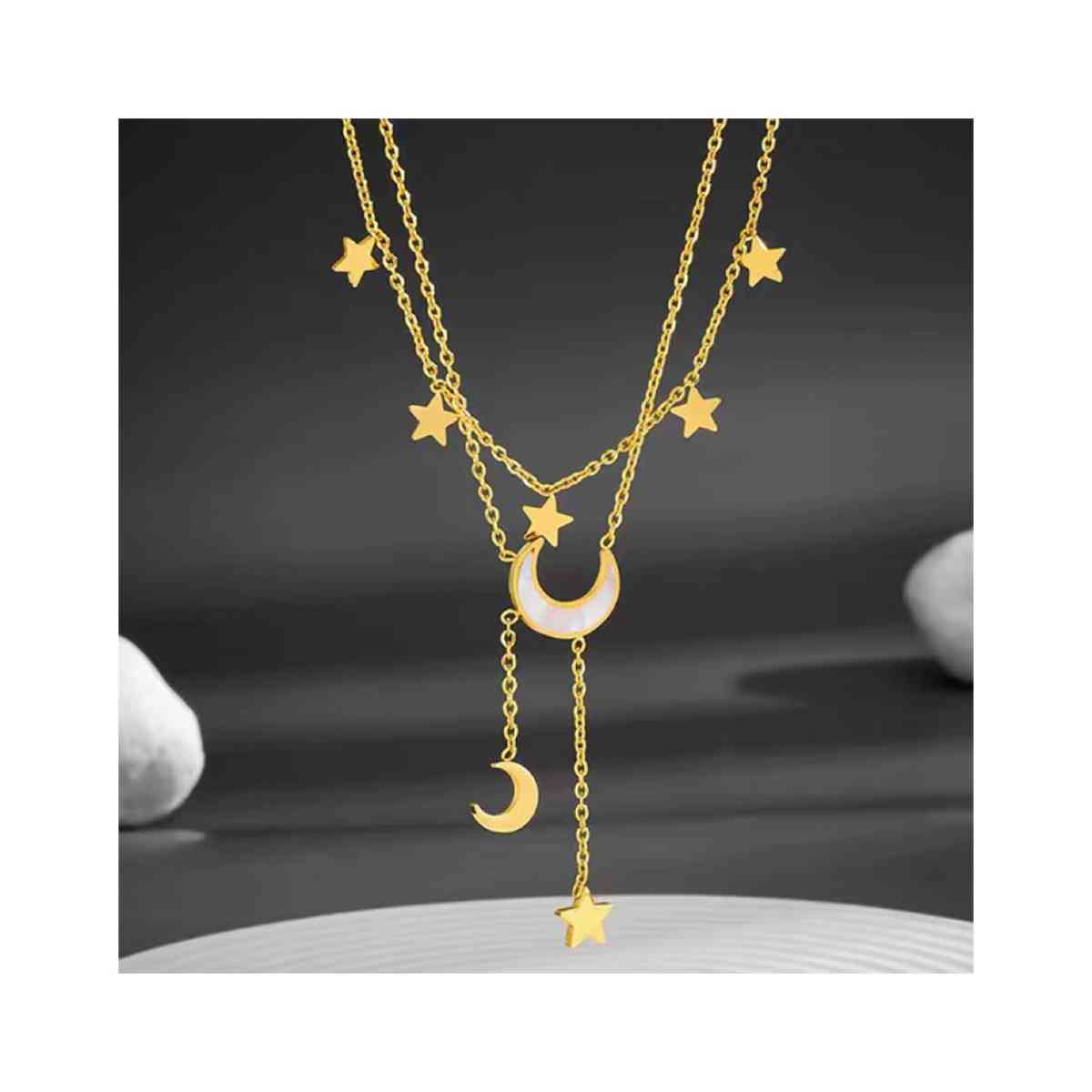 Double layering necklace with star - Houston, Texas