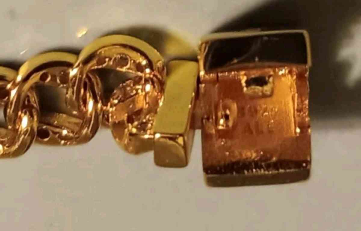 PANDORA TIMELESS GOLD PLATED PAV CUBAN CHAIN BRACELET - Elysburg, Pennsylvania - FleaMarketBay