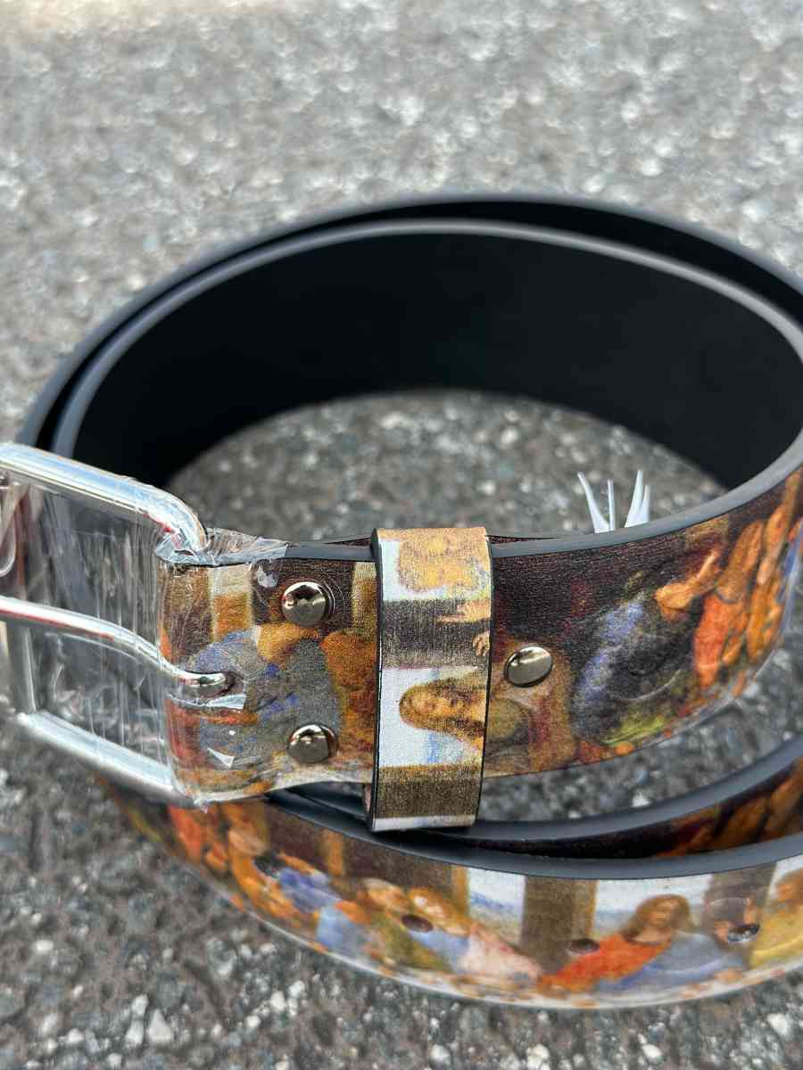 Supreme Last Supper Leather Belt Multicolor - Brooklyn, New York - FleaMarketBay