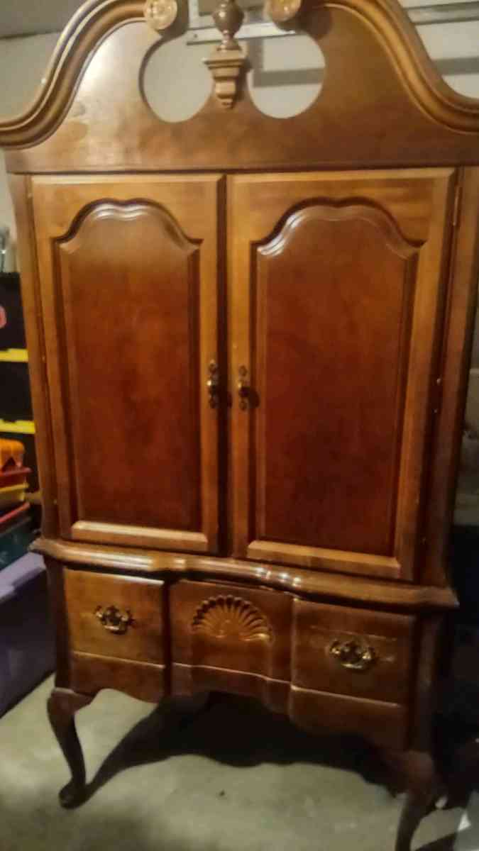 Queen Anne Style High Boy Entertainment Armoire - Dallas, Texas