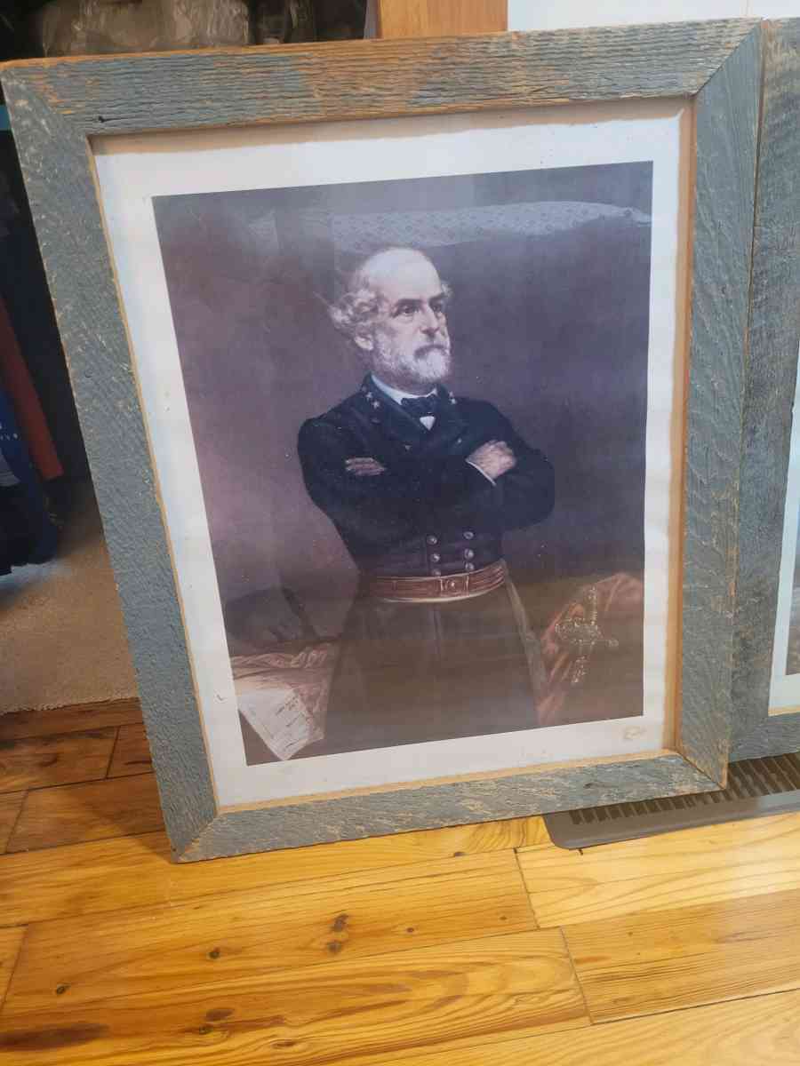 framed prints of Robert E Lee and Stonewall Jackson - Fort Mill, South Carolina - FleaMarketBay