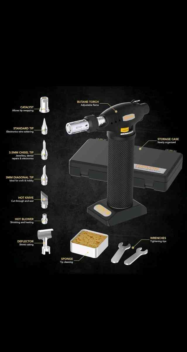 Butane Torch MultiFunction Kit  Premium SelfIgniting Solderi - Brooklyn, New York - FleaMarketBay