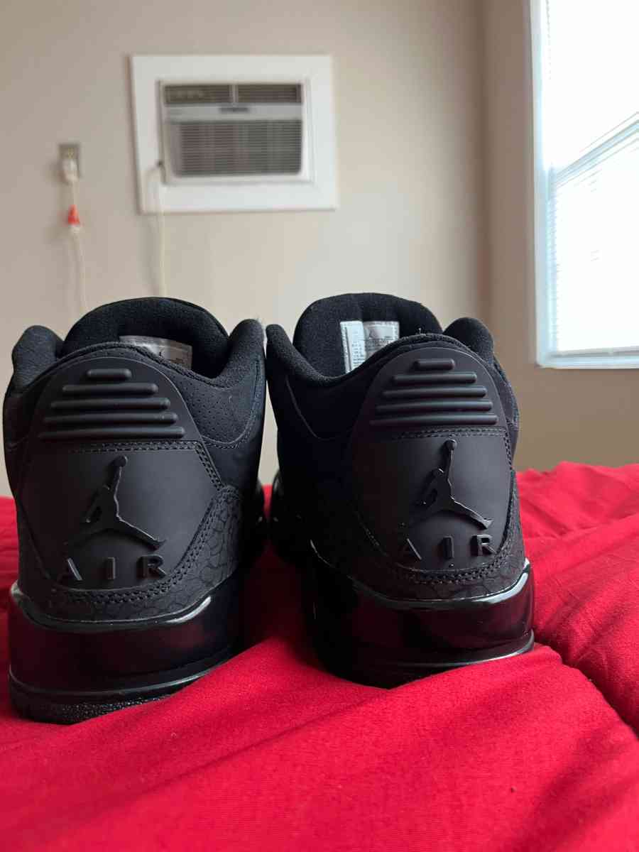 air Jordan black cat 3 laces come with it size 10 - Fayetteville, North Carolina - FleaMarketBay