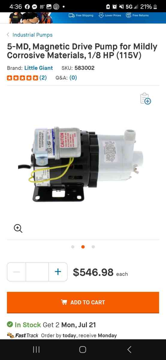 5 MD magnetic drive pump - Conroe, Texas - FleaMarketBay