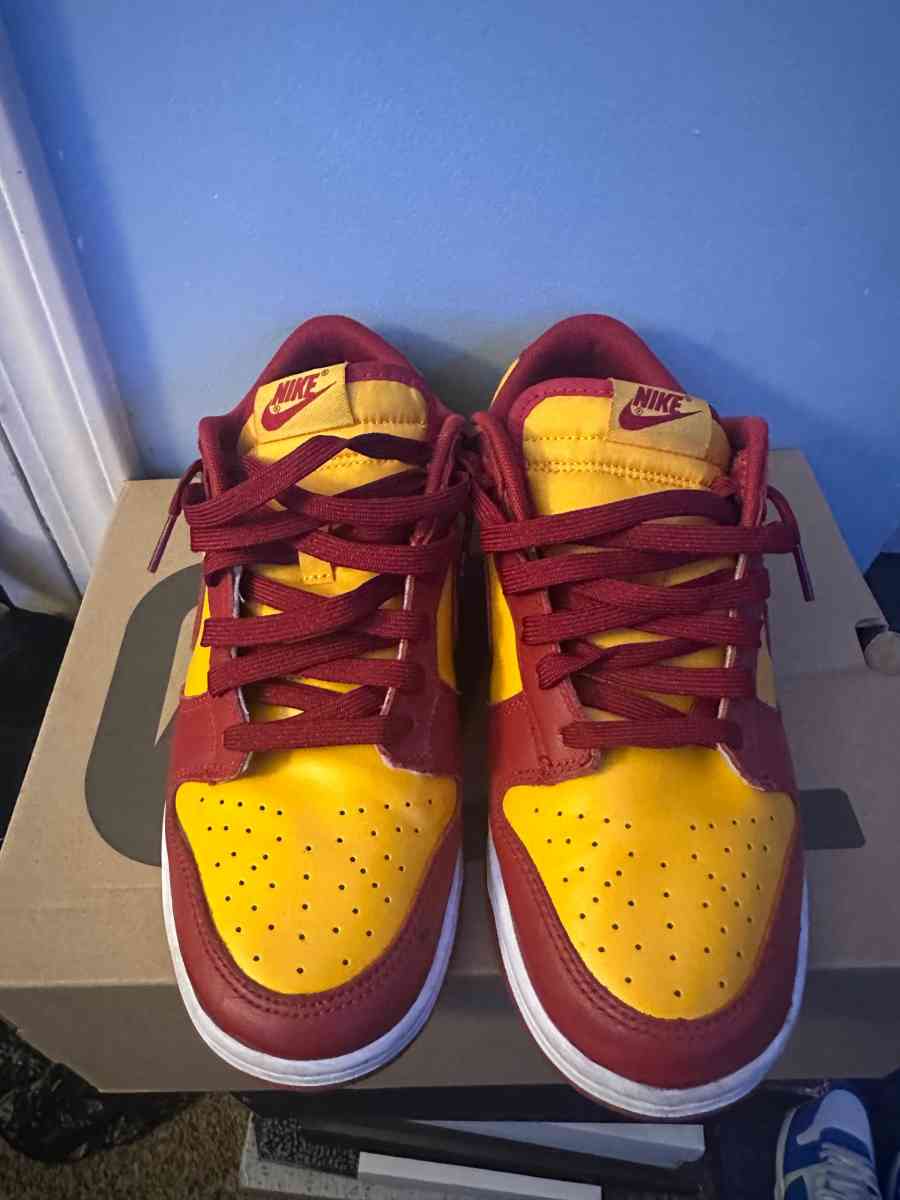 nike dunk low usc size 8 in half
