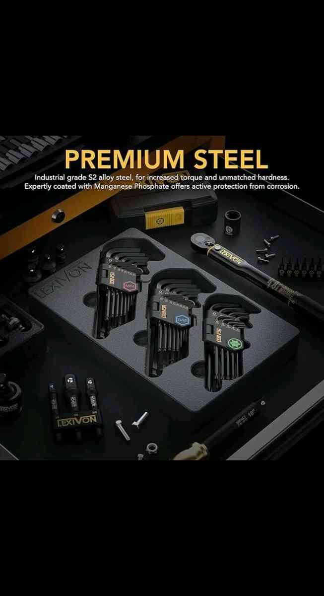 LEXIVON Master Wrench Key Set 35Pc Long Arm Ball End Hex Key - Brooklyn, New York - FleaMarketBay