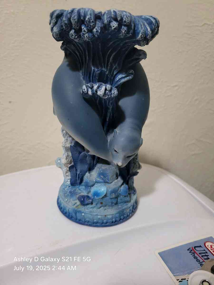 Dark Blue Seal Candle Holder - Green Bay, Wisconsin