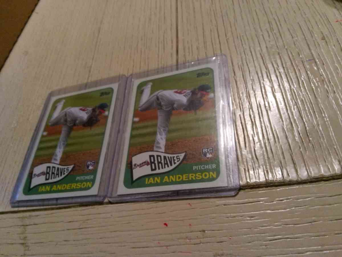 2 card rookie lot Topps Ian Anderson - Milwaukee, Wisconsin