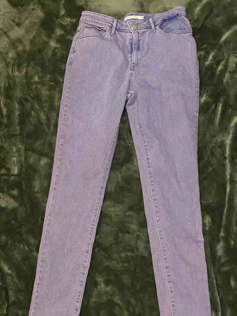 levi purple denim jeans