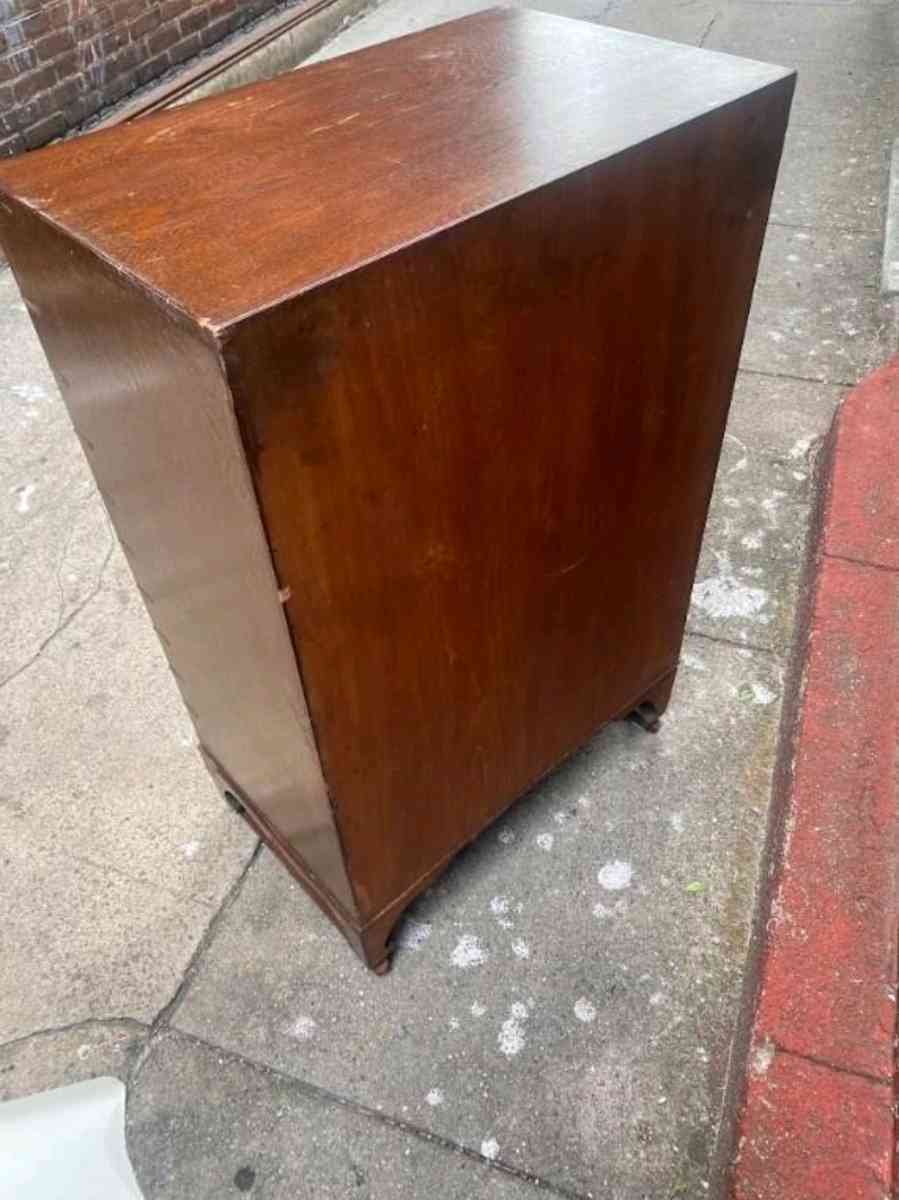 Vintage Cabinet  Solid Wood  Brass - Adams, New York - FleaMarketBay