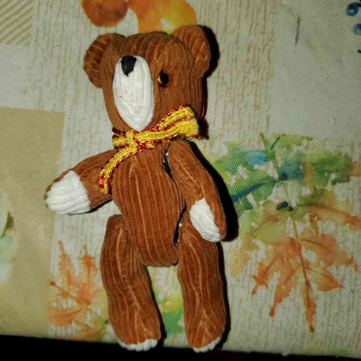 Vintage Jointed Brown Corduroy Plush Bear - Citrus Heights, California