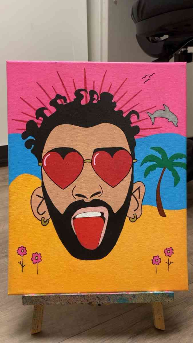 Bad Bunny canvas - Lake Mary, Florida