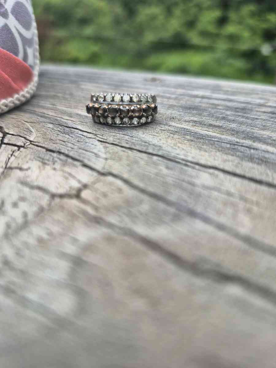 Tiger Eye and Crystal Ring - Carthage, Tennessee - FleaMarketBay