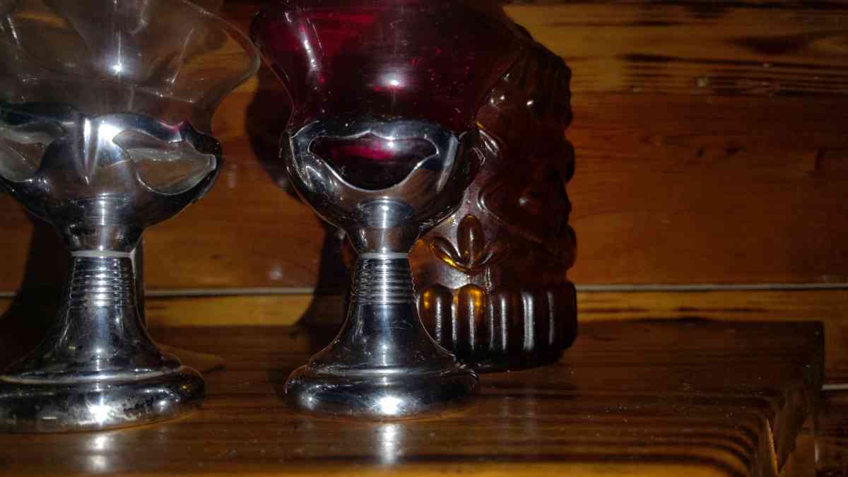 the antique ceremony ritual glasses the red one for 700 alon - Laurens, South Carolina - FleaMarketBay