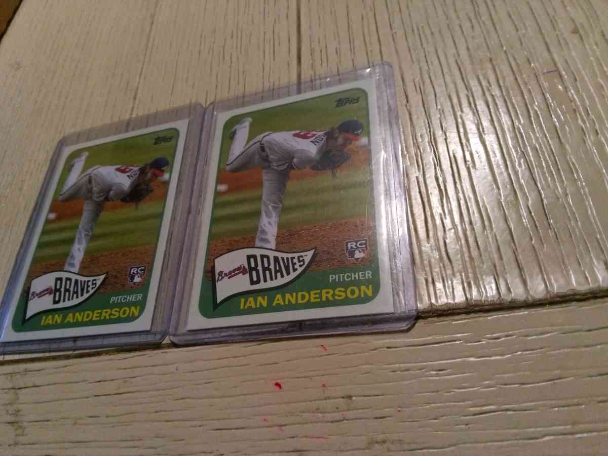 2 card rookie lot Topps Ian Anderson - Milwaukee, Wisconsin - FleaMarketBay