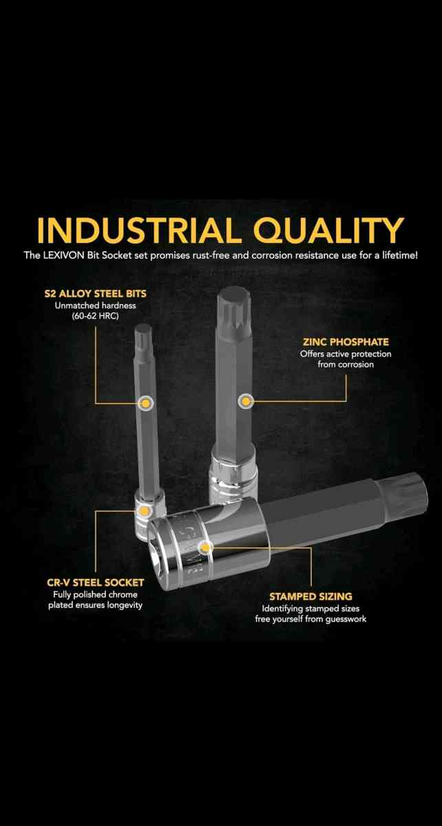 XZN Triple Square Spline Bit Socket SetExtra Long 4Inc10Piec - Brooklyn, New York - FleaMarketBay