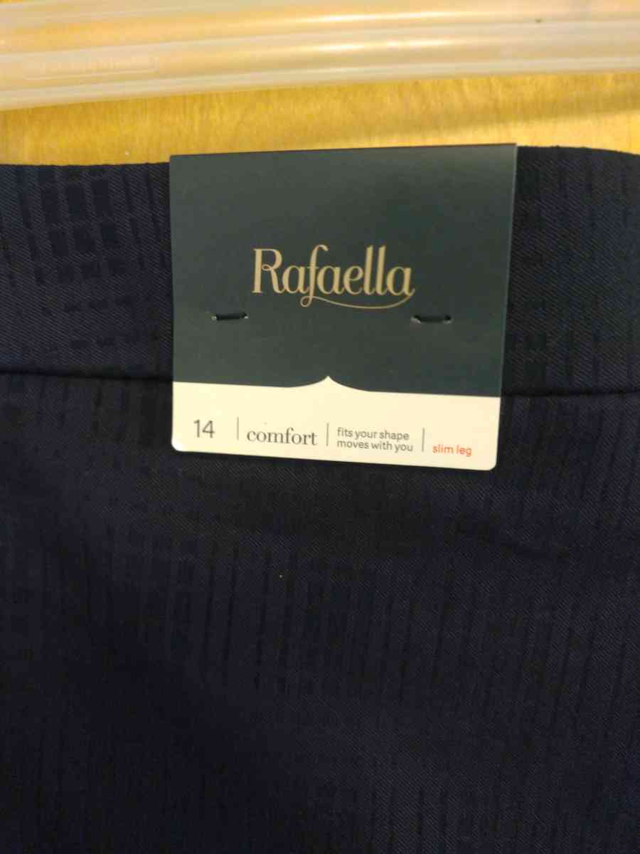 Rafaella Navy Blue slacks Dress pants for womens size 14 NEW - Abington, Pennsylvania - FleaMarketBay
