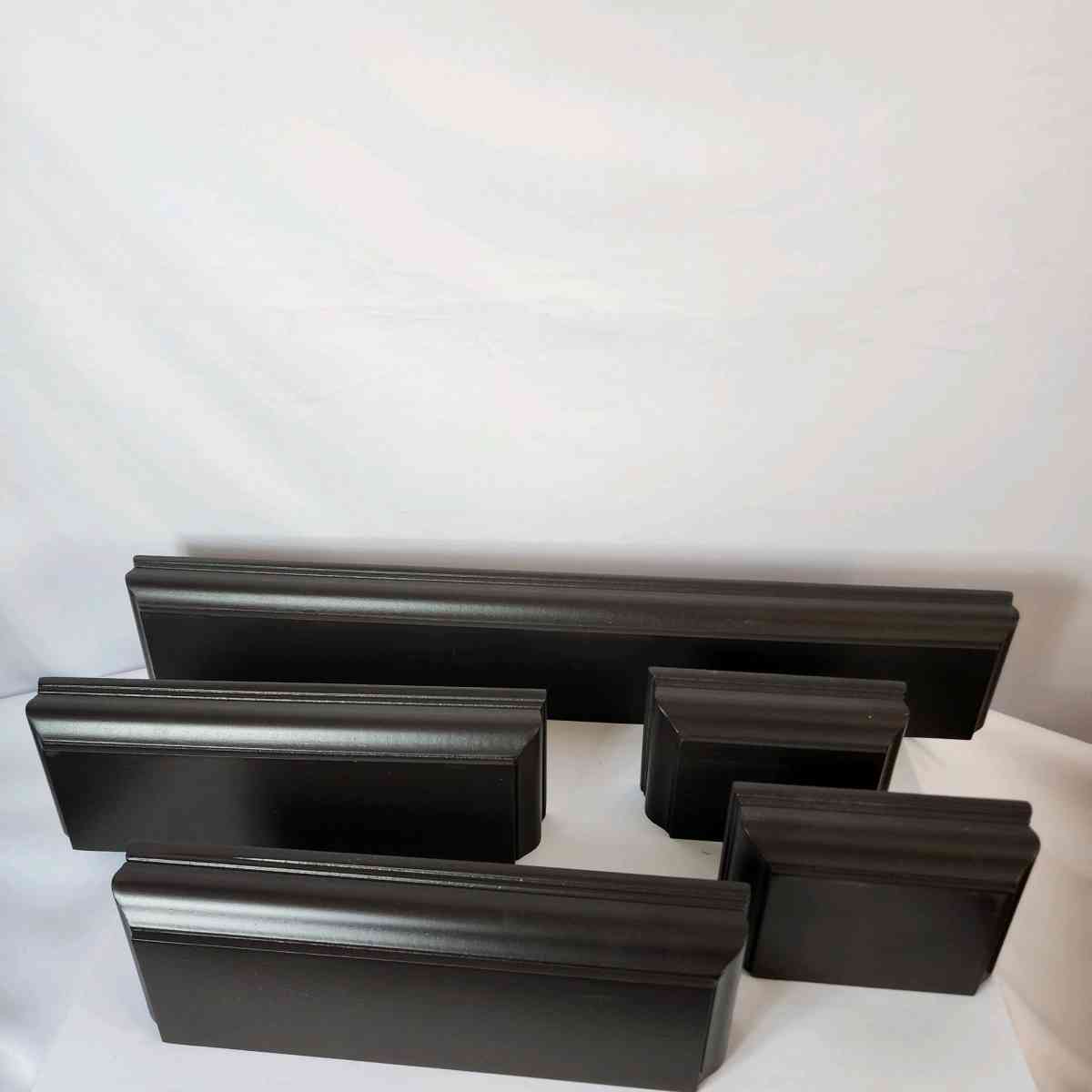 16 IN X 4 IN X 175 IN BROWN WALL MOUNTING SHELVES SET OF 5 - Las Vegas, Nevada - FleaMarketBay