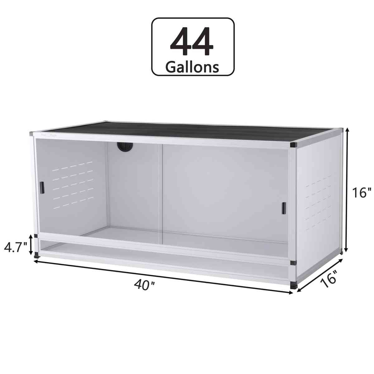 white 40x16x16  reptile enclosure - Garden Grove, California