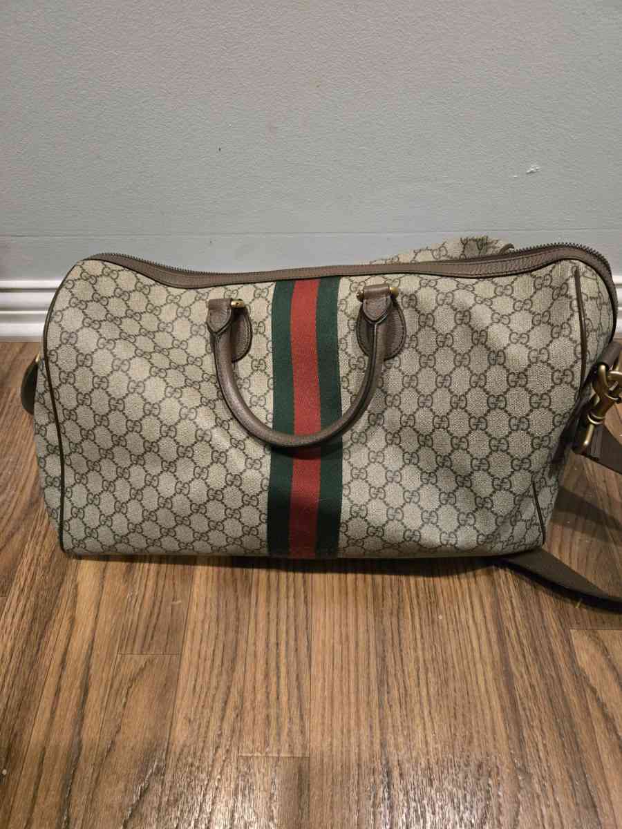 Gucci GG Large Duffle Bag Canvas Beige - Carmel, Indiana - FleaMarketBay
