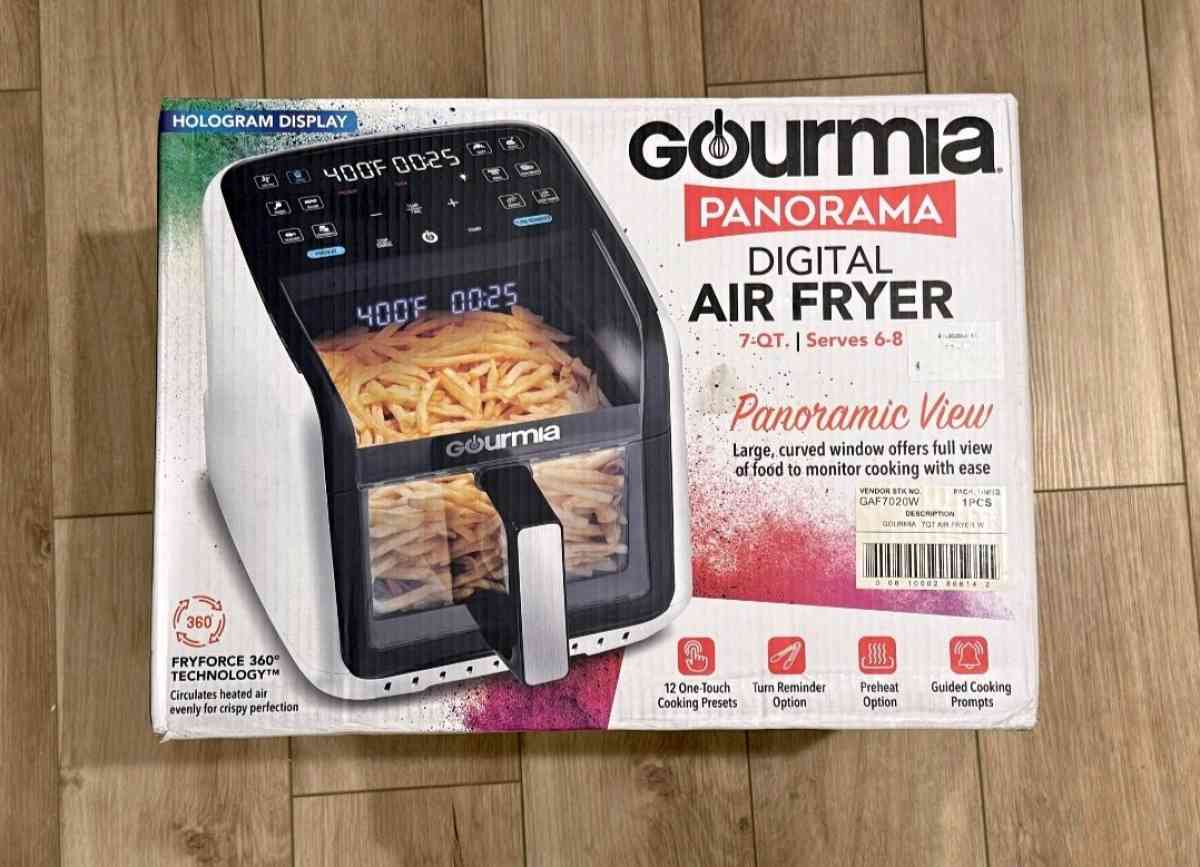 New Gourmia Panorama 7QT Digital Air Fryer
