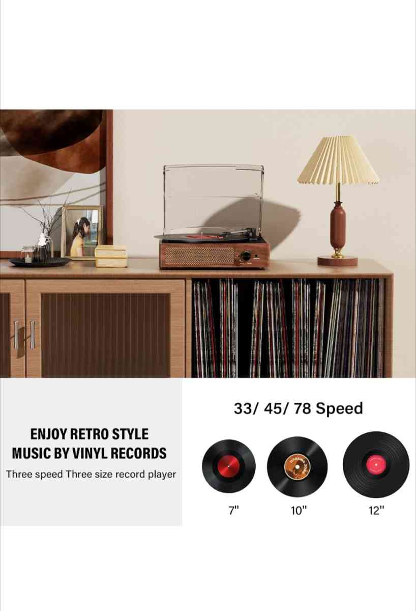 Wireless Vinyl Record Player - Virginia Beach, Virginia - FleaMarketBay