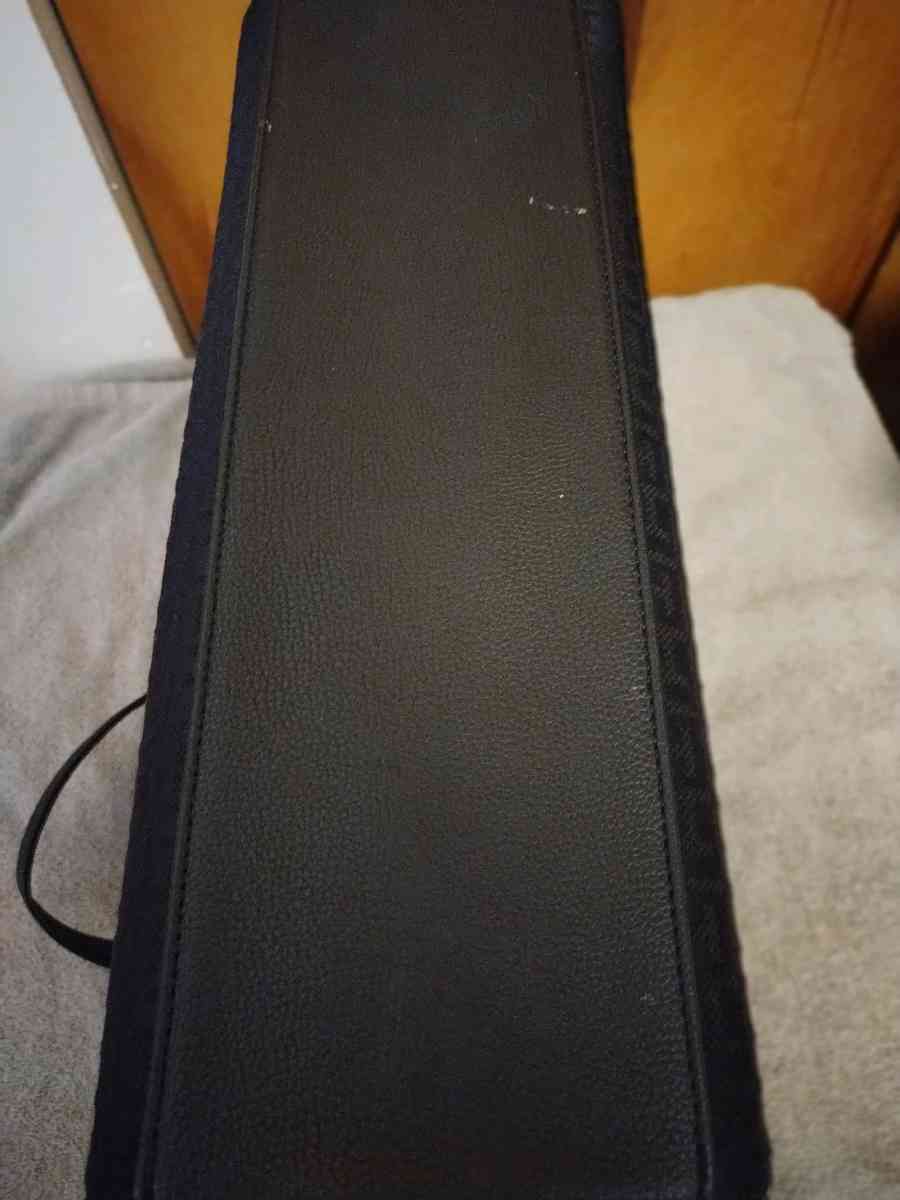 TOMMY HILFIGER Signature Black Canvas Faux Leather Shoulder - Abington, Pennsylvania - FleaMarketBay