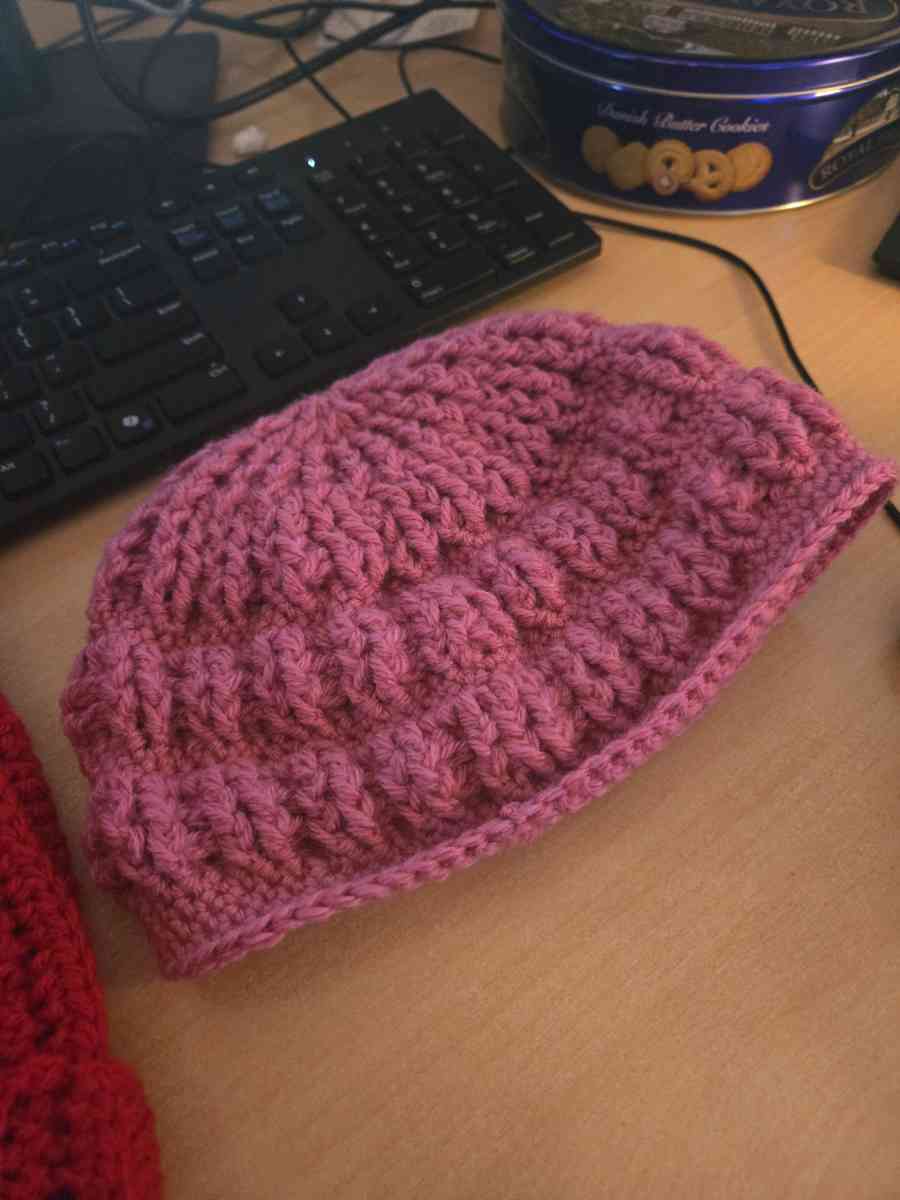 crochet pink beanie - Colorado Springs, Colorado
