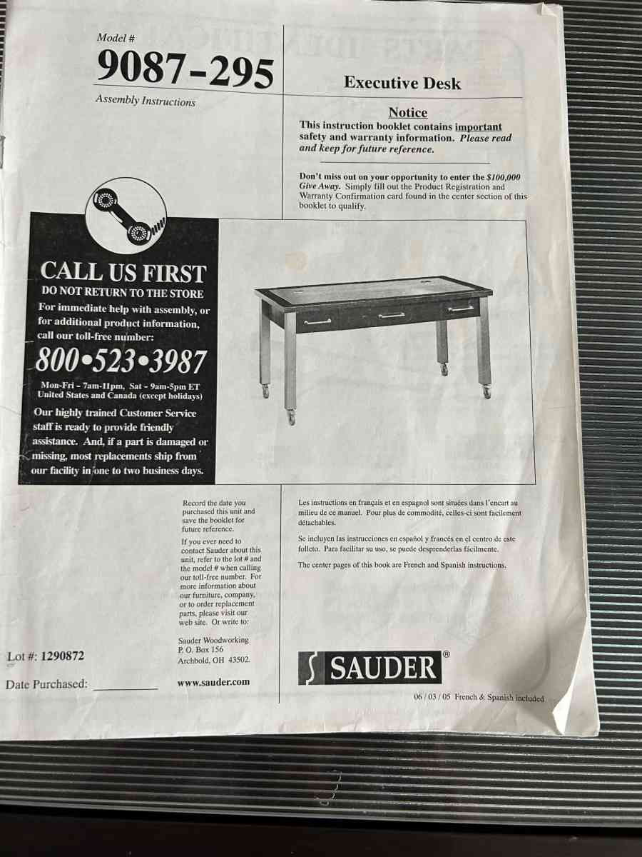 Glass Top Office Desk with Dark Wood Frame - Austin, Texas - FleaMarketBay