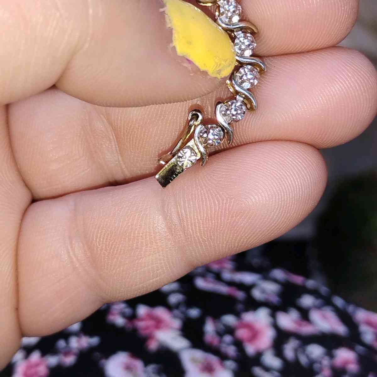 925 Sterling Silver Diamond Tennis Bracelet - Evansville, Indiana - FleaMarketBay