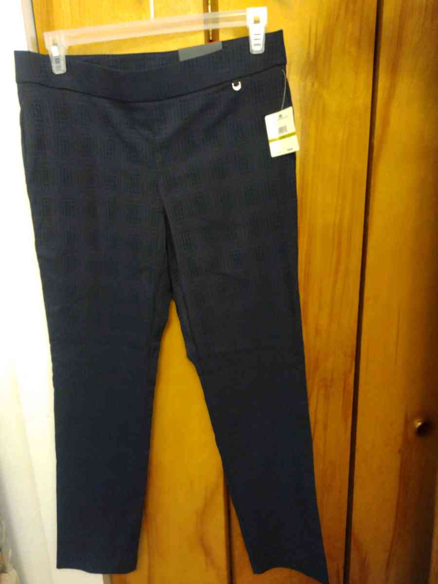 Rafaella Navy Blue slacks Dress pants for womens size 14 NEW