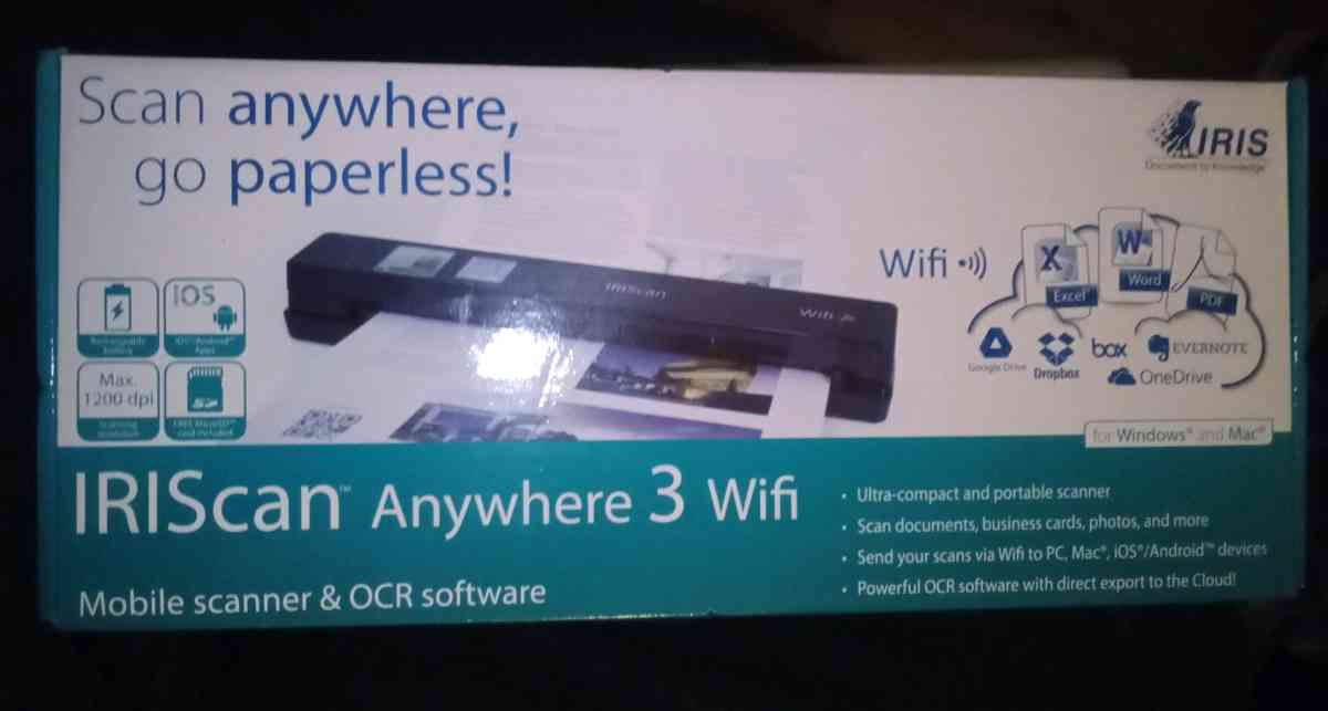 IRIScan Anywhere 3 wifi printer