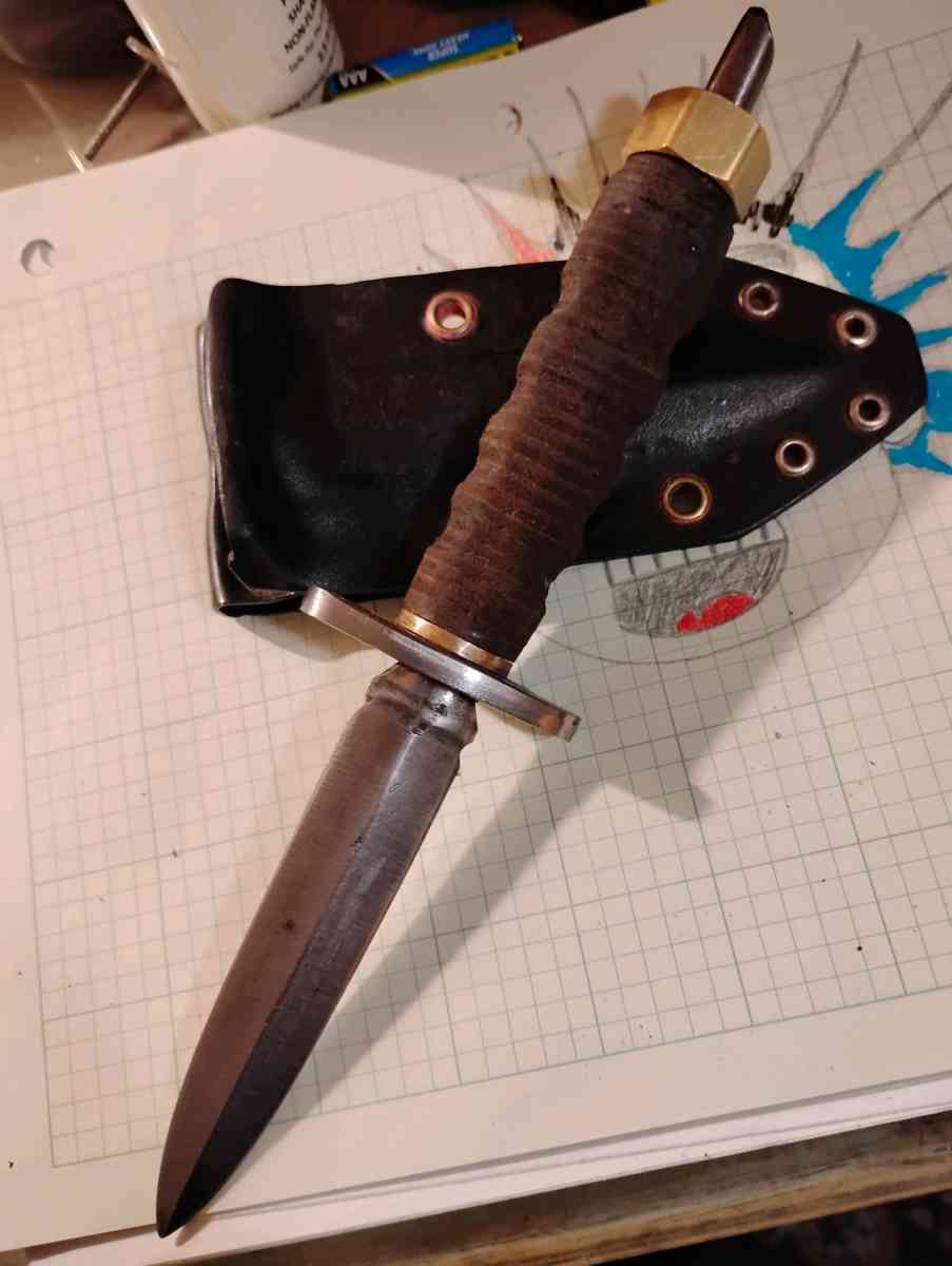 handcrafted custom made fixed blade double edged dagger - Colorado Springs, Colorado - FleaMarketBay