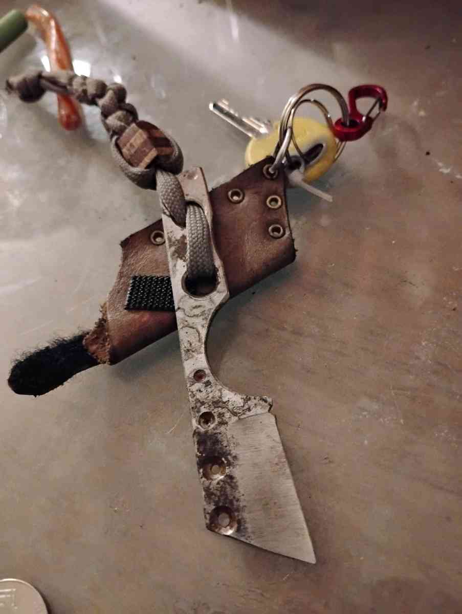 handcrafted custom made fixed blade utility knife - Colorado Springs, Colorado - FleaMarketBay