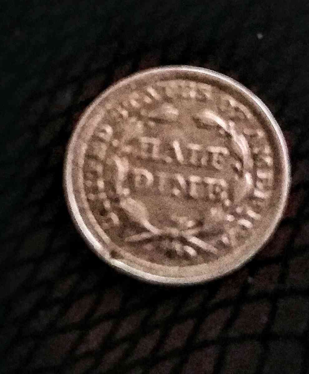 1865 Civil war half dime - Danville, New Hampshire - FleaMarketBay
