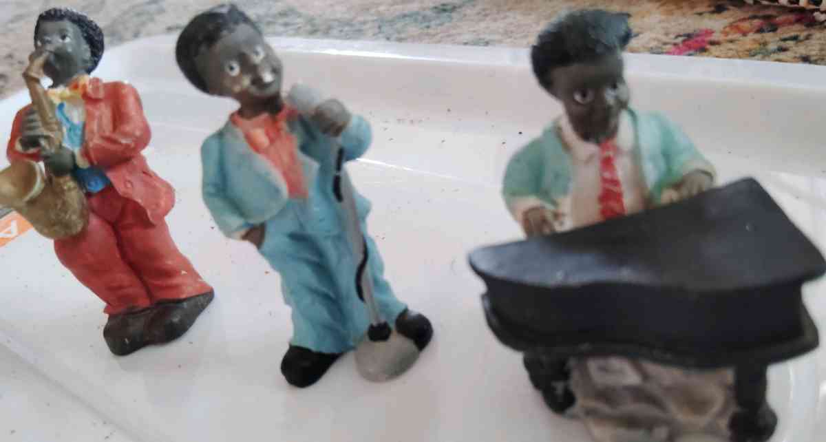 African American Vintage Jazz Figurines - Lake Charles, Louisiana