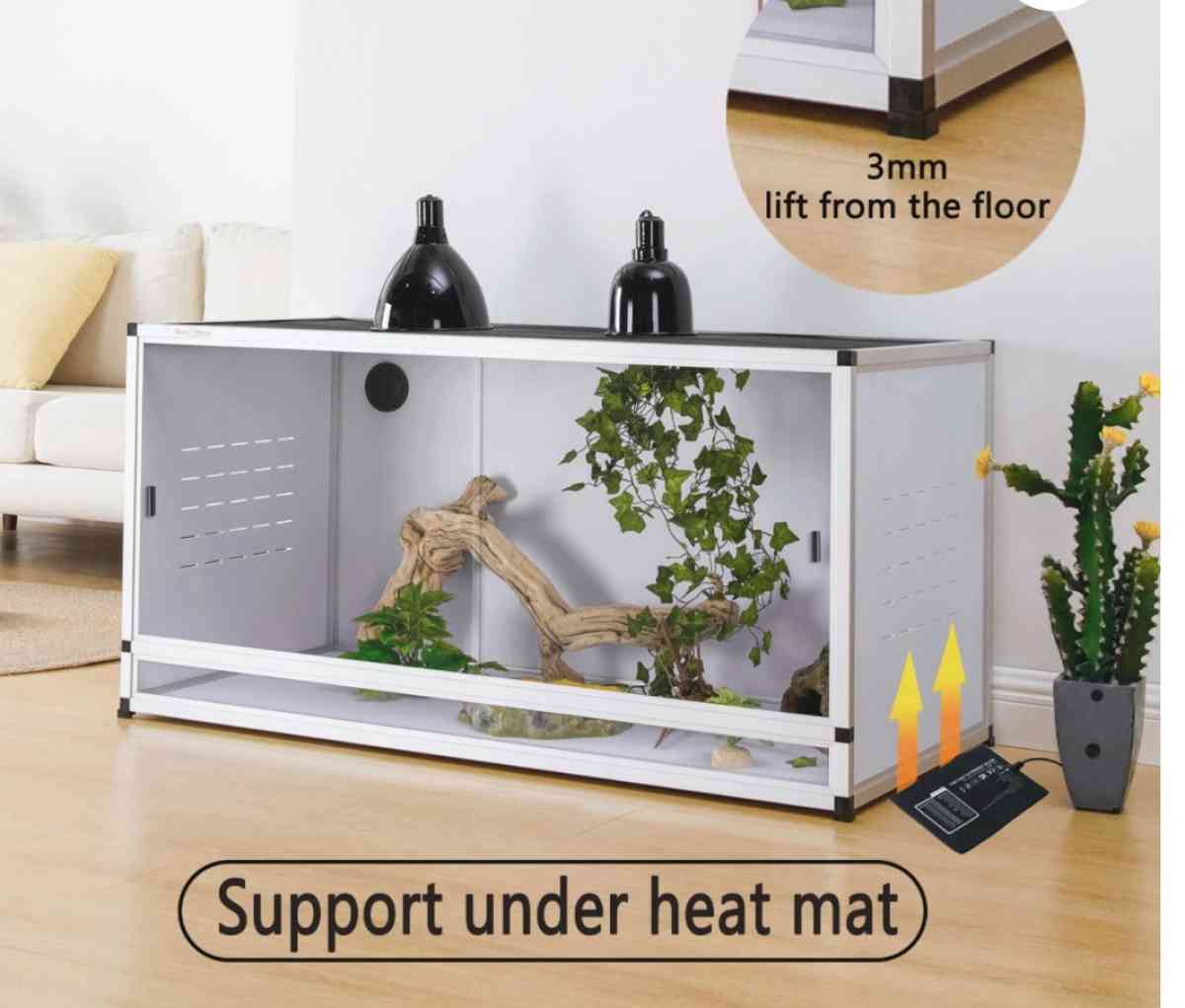 white 40x16x16  reptile enclosure - Garden Grove, California - FleaMarketBay