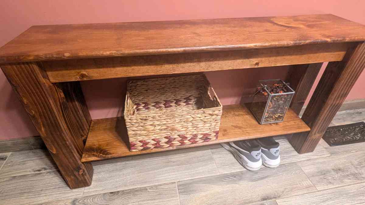 Handcrafted Pine Entryway Bench Custom Sizes Available - Columbus, Ohio - FleaMarketBay