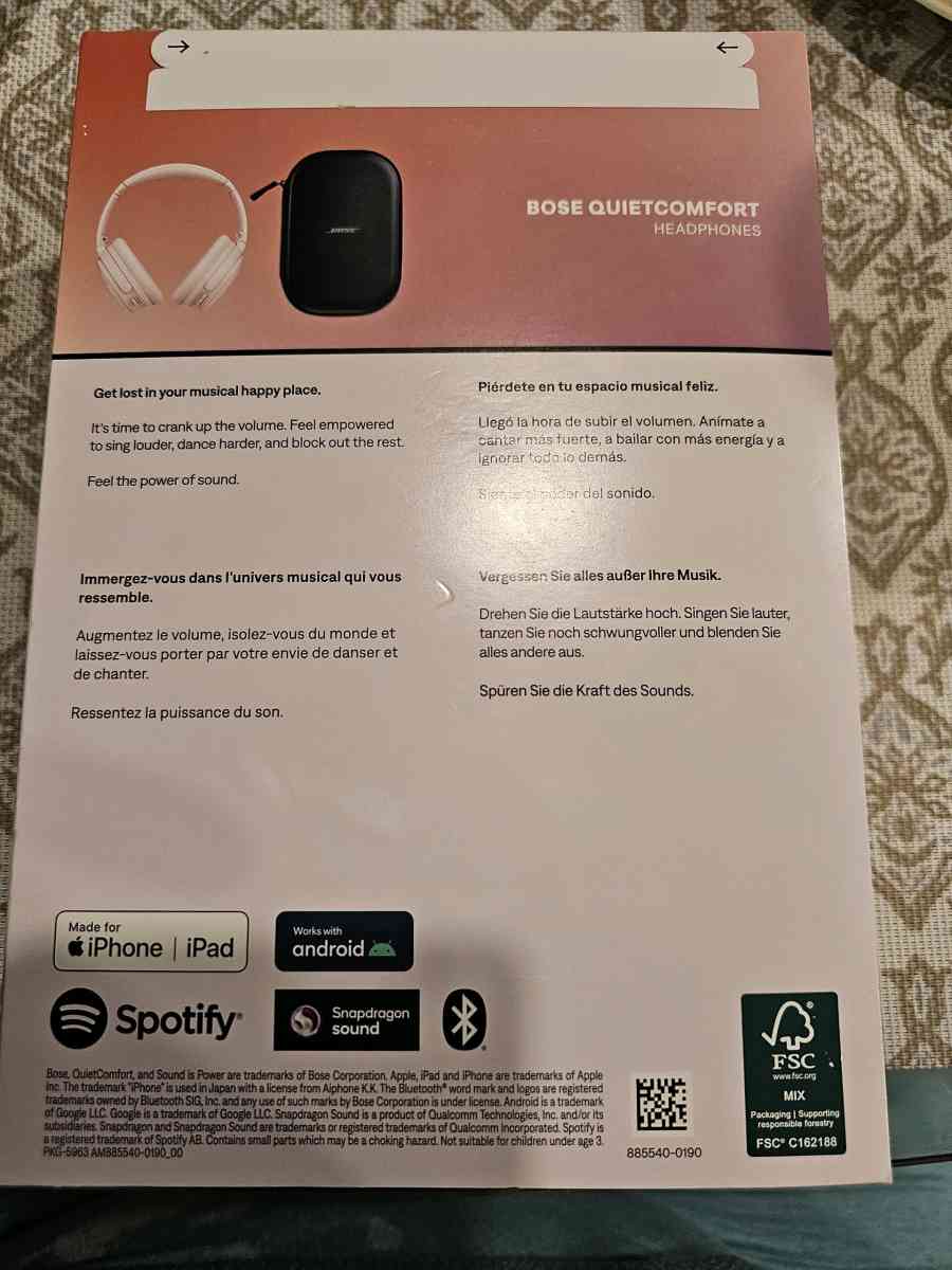 New Bose QuietComfort Headphones - Davenport, Florida - FleaMarketBay