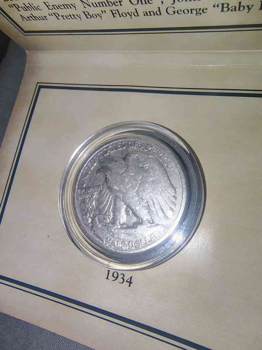 1934 walking liberty and stamp - Myrtle Beach, South Carolina - FleaMarketBay