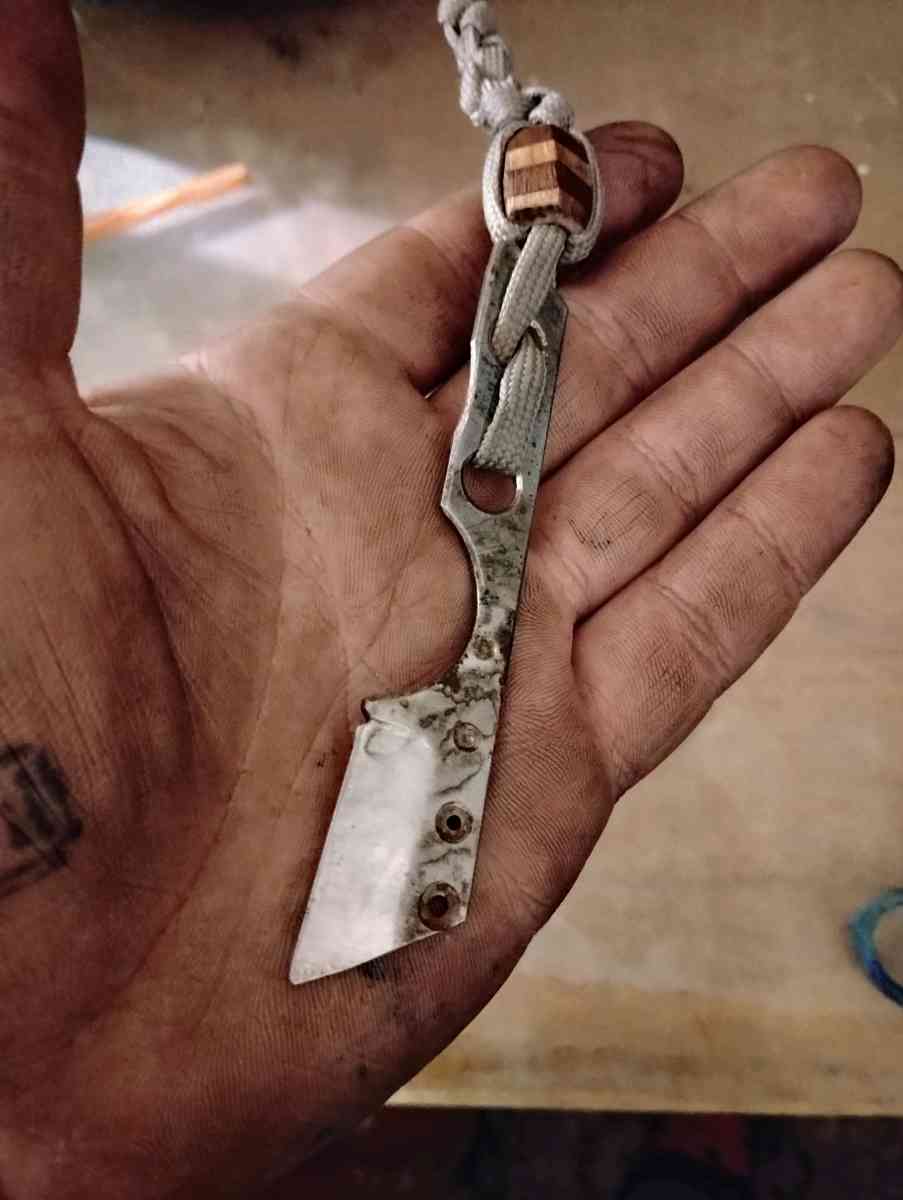 handcrafted custom made fixed blade utility knife - Colorado Springs, Colorado - FleaMarketBay