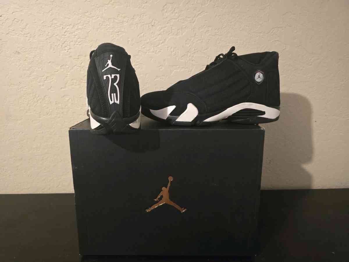 Air Jordan 14 Black White 2023 Size 10 Rare Retro Authentic - Orlando, Florida - FleaMarketBay